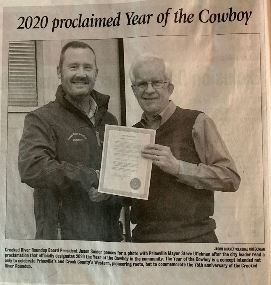 Year of the Cowboy Newspaper